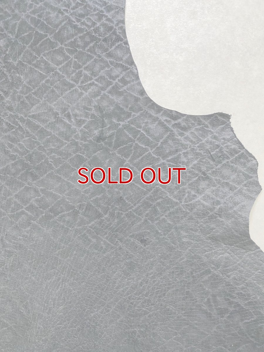 画像10: ヒポポタマス　カバ革　エンボスブラック　ヒポレザー　かば革 (10)