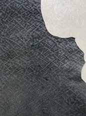 画像10: ヒポポタマス　カバ革　エンボスブラック　ヒポレザー　かば革 (10)