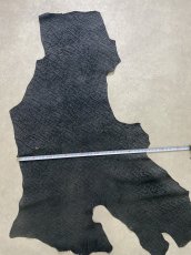 画像12: ヒポポタマス　カバ革　エンボスブラック　ヒポレザー　かば革 (12)