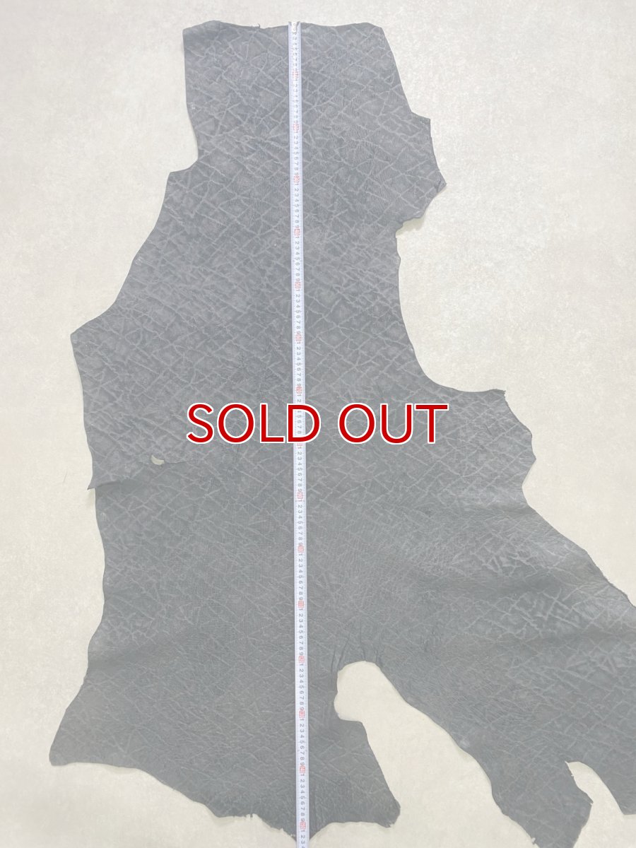 画像13: ヒポポタマス　カバ革　エンボスブラック　ヒポレザー　かば革 (13)