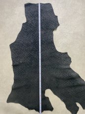 画像13: ヒポポタマス　カバ革　エンボスブラック　ヒポレザー　かば革 (13)