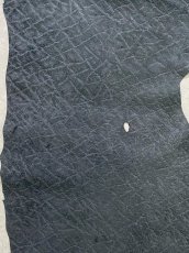 画像2: ヒポポタマス　カバ革　エンボスブラック　ヒポレザー　かば革 (2)
