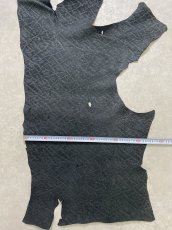 画像9: ヒポポタマス　カバ革　エンボスブラック　ヒポレザー　かば革 (9)