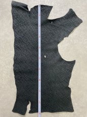 画像10: ヒポポタマス　カバ革　エンボスブラック　ヒポレザー　かば革 (10)