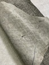 画像8: ヒポポタマス　カバ革　エンボス　グレー  ヒポレザー　かば革　型押し　 (8)
