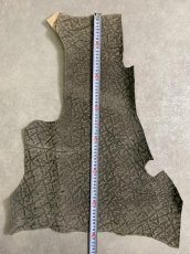 画像9: ヒポポタマス　カバ革　エンボス　グレー  ヒポレザー　かば革　型押し　 (9)