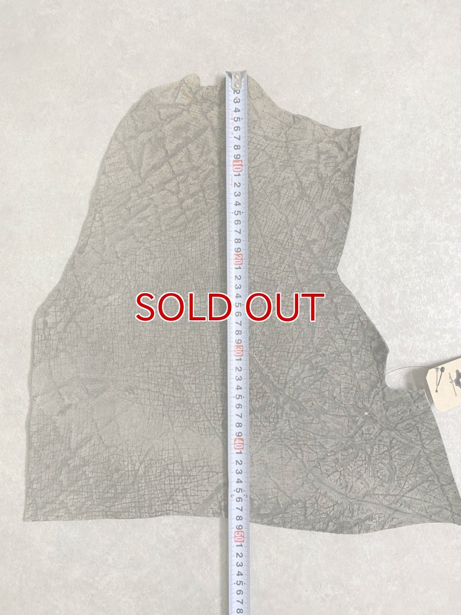 画像7: ヒポポタマス　カバ革　エンボス　グレー  ヒポレザー　かば革　型押し　 (7)