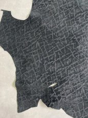 画像6: ヒポポタマス　カバ革　エンボスブラック　ヒポレザー　かば革 (6)
