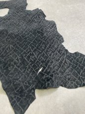 画像4: ヒポポタマス　カバ革　エンボスブラック　ヒポレザー　かば革 (4)