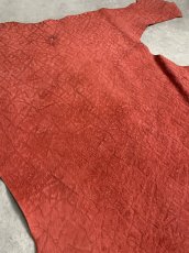 画像4: ヒポポタマス　カバ革　エンボス　レッド　ヒポレザー　かば革　型押し (4)