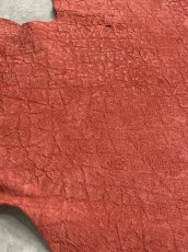 画像3: ヒポポタマス　カバ革　エンボス　レッド　ヒポレザー　かば革　型押し (3)