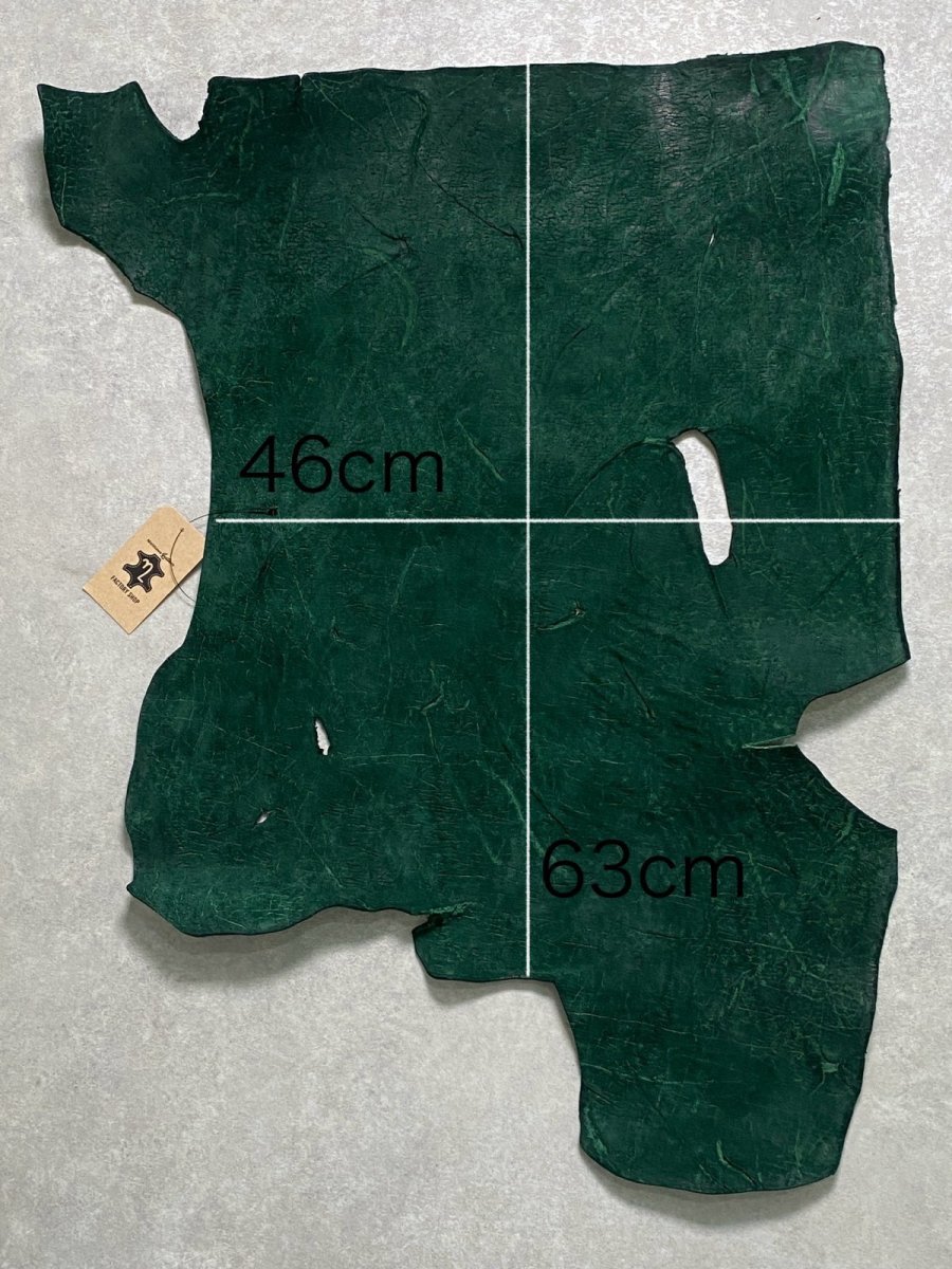 画像9: ヒポポタマス　カバ革　グリーン　ヒポレザー　かば革 (9)