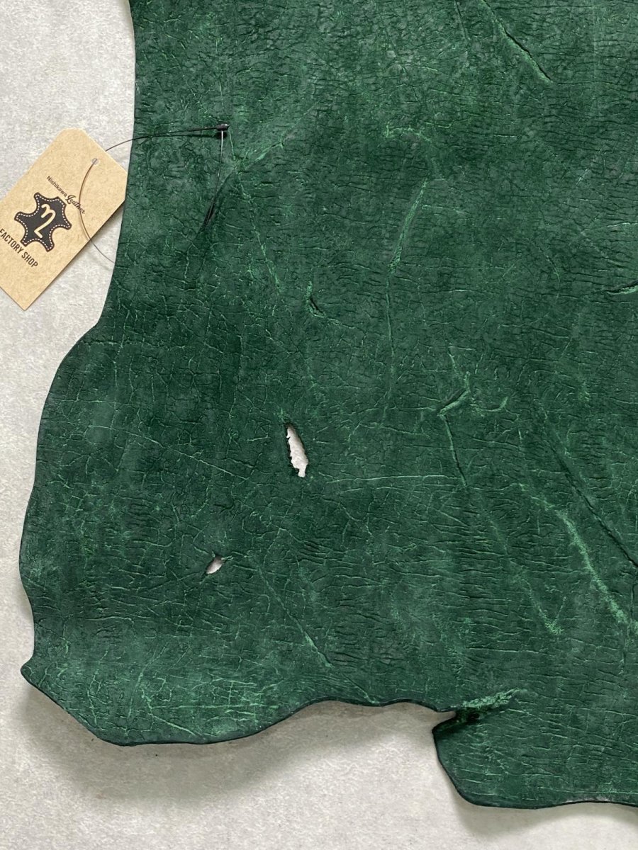 画像4: ヒポポタマス　カバ革　グリーン　ヒポレザー　かば革 (4)