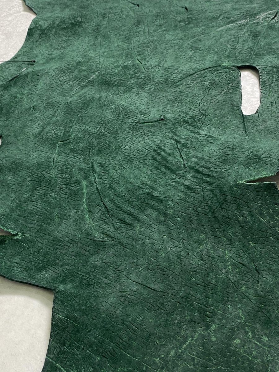 画像6: ヒポポタマス　カバ革　グリーン　ヒポレザー　かば革 (6)