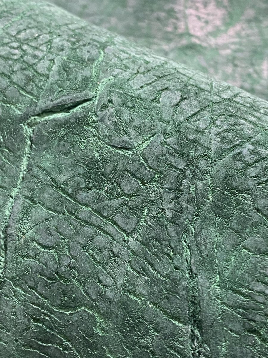 画像8: ヒポポタマス　カバ革　グリーン　ヒポレザー　かば革 (8)