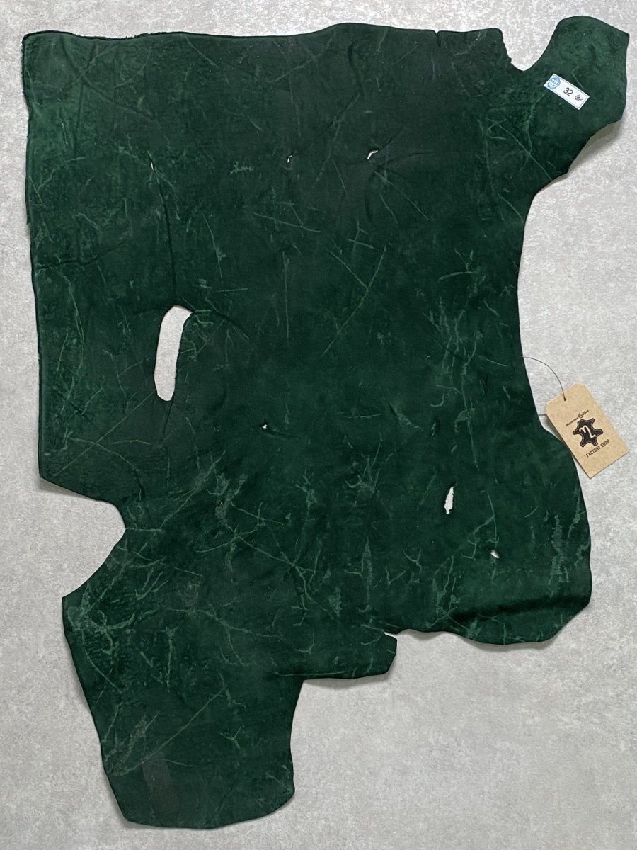 画像10: ヒポポタマス　カバ革　グリーン　ヒポレザー　かば革 (10)