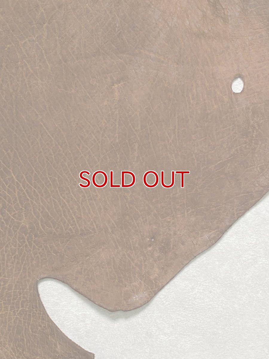 画像5: ヒポポタマス　カバ革　ブラウン　ヒポレザー　かば革 (5)