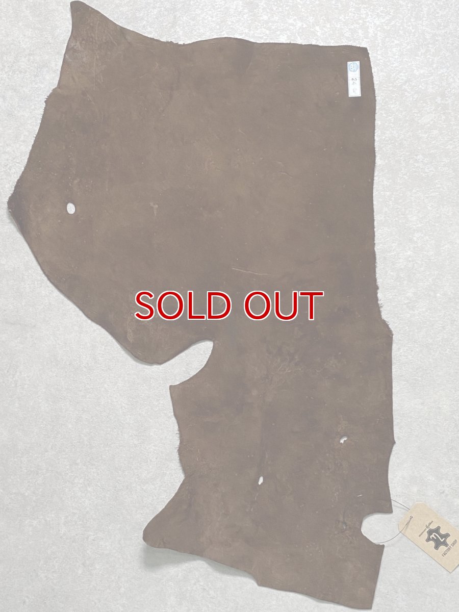 画像8: ヒポポタマス　カバ革　ブラウン　ヒポレザー　かば革 (8)