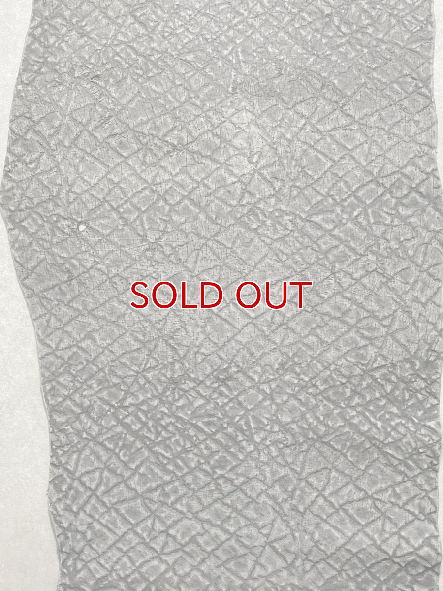 画像3: ヒポポタマス　カバ革　エンボス　グレー  ヒポレザー　かば革　型押し　 (3)