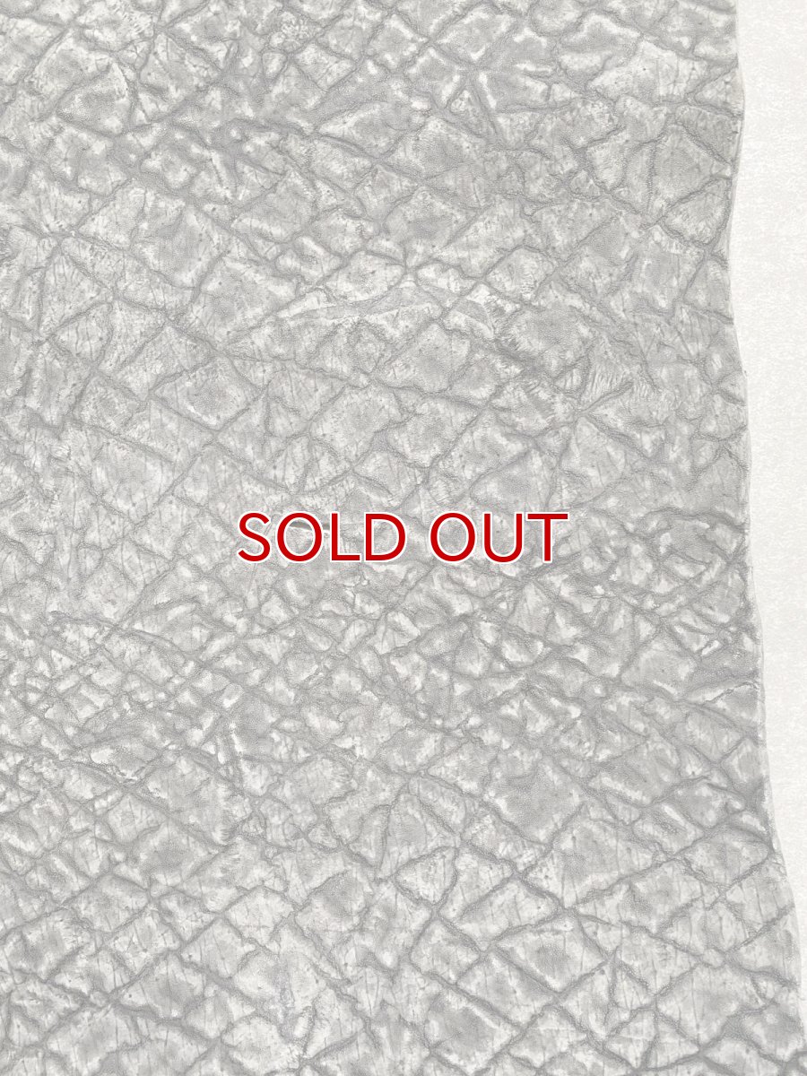 画像6: ヒポポタマス　カバ革　エンボス　グレー  ヒポレザー　かば革　型押し　 (6)