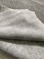 画像10: ヒポポタマス　カバ革　エンボス　グレー  ヒポレザー　かば革　型押し　 (10)