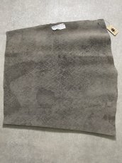画像10: ヒポポタマス　カバ革　エンボス　グレー  ヒポレザー　かば革　型押し　 (10)