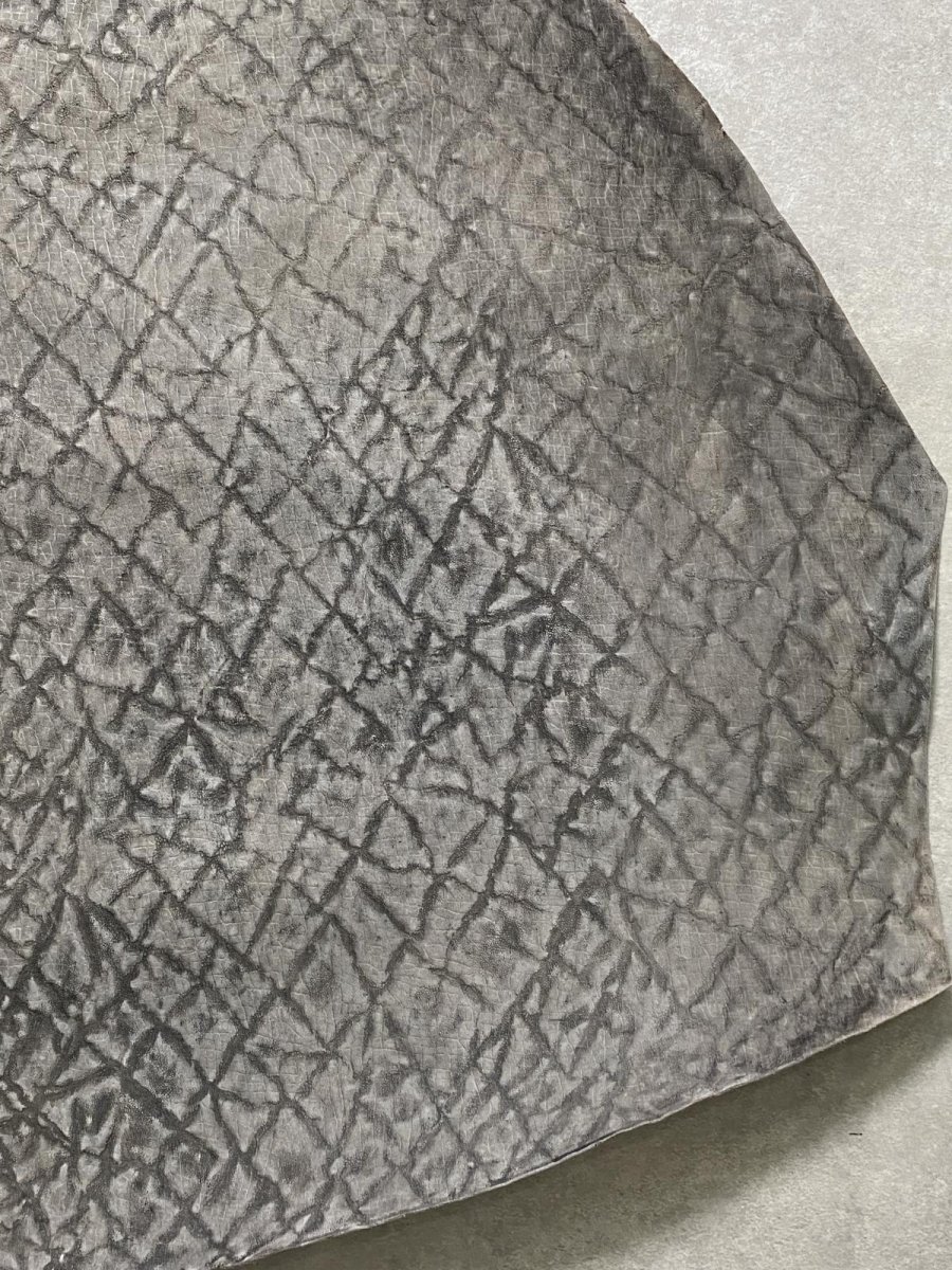 画像5: ヒポポタマス　カバ革　エンボス　グレー  ヒポレザー　かば革　型押し　 (5)