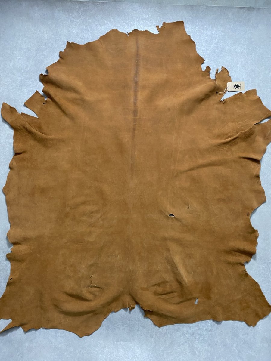 画像1: KUDUクードゥー　 床革スウェード　キャメル　クーズー (1)