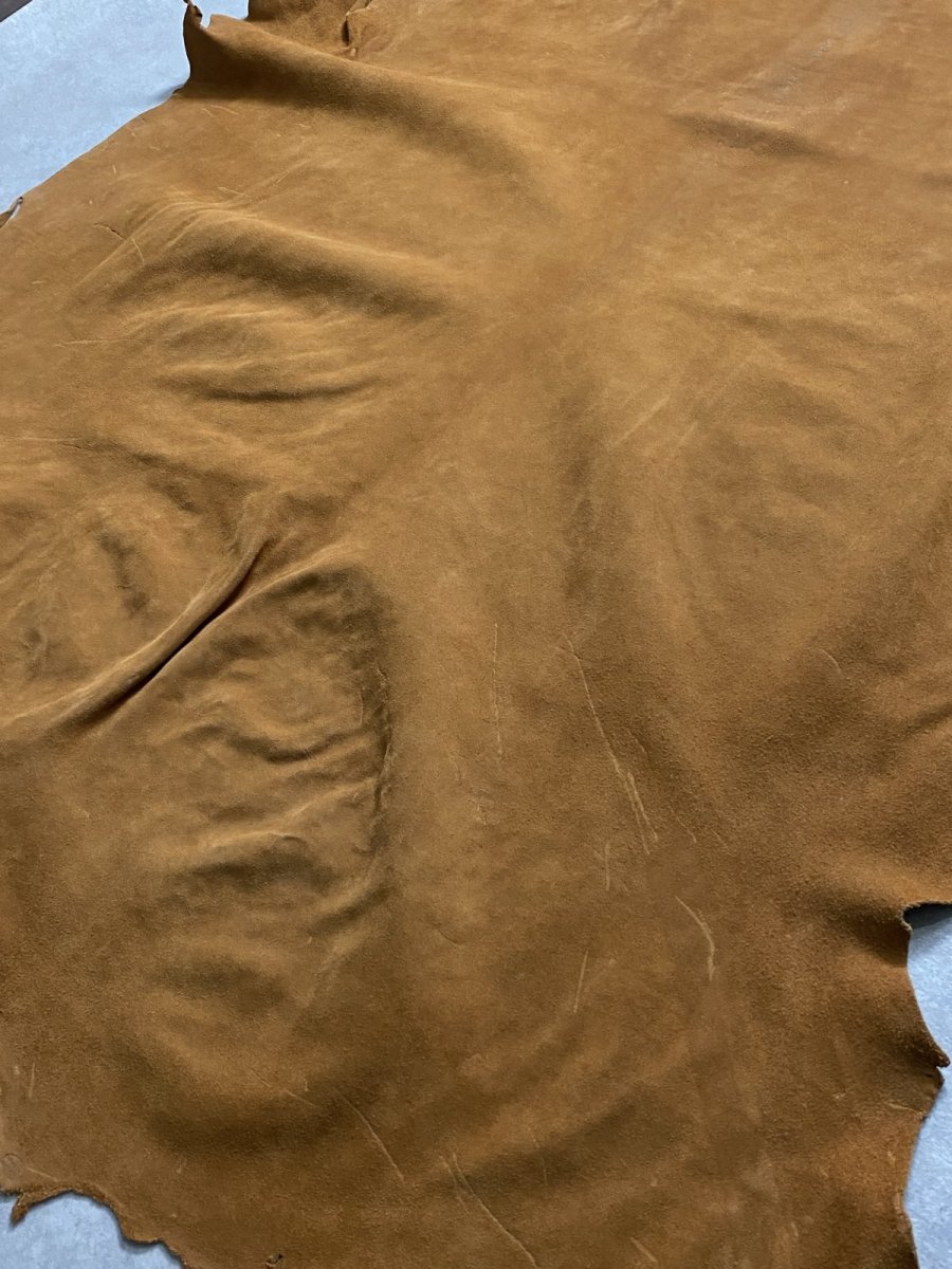 画像4: KUDUクードゥー  床革スウェード キャメル クーズー (4)