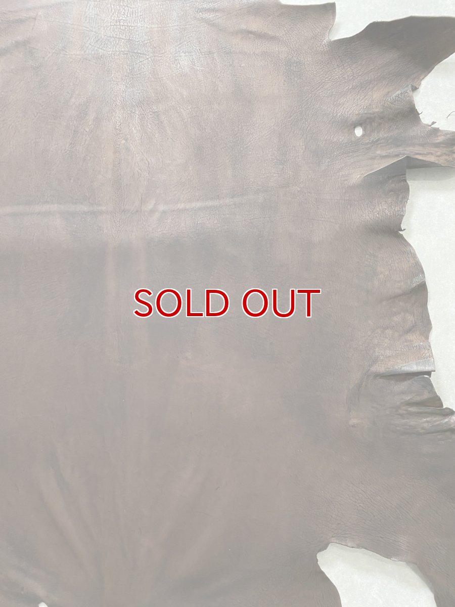 画像4: クードゥー　ヌメ革　チョコ　KUDU　クーズー (4)