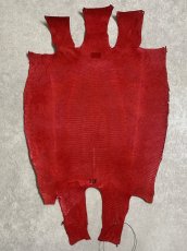 画像8: リザード　トカゲ革　マットレッド　29cm　エキゾチックレザー (8)