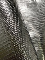 画像3: リザード　トカゲ革　ブラック　29cm　エキゾチックレザー (3)