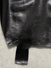 画像5: リザード　トカゲ革　ブラック　29cm　エキゾチックレザー (5)