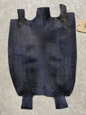 画像8: リザード　トカゲ革　ブラック　29cm　エキゾチックレザー (8)