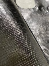 画像5: リザード　トカゲ革　ブラック　29cm　エキゾチックレザー (5)