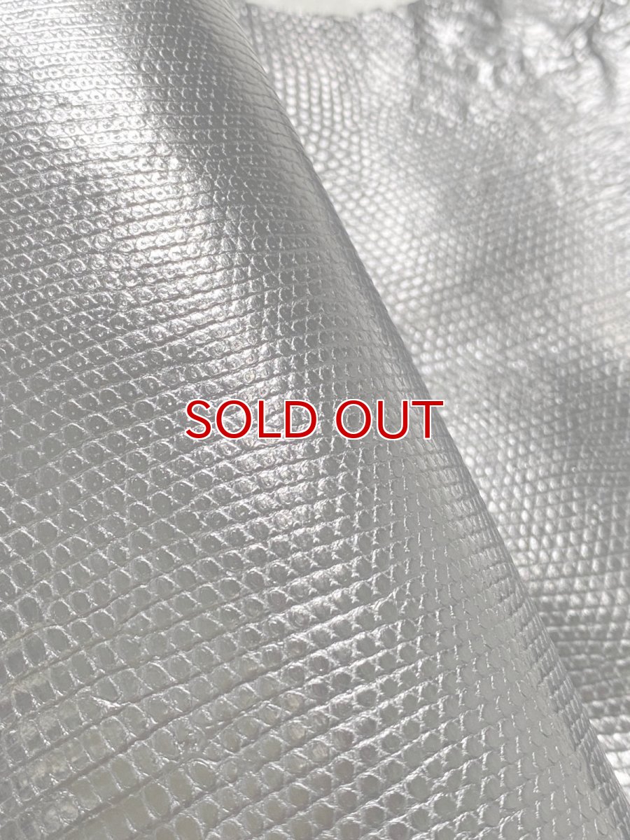 画像3: リザード　トカゲ革　ブラック　29cm　エキゾチックレザー (3)