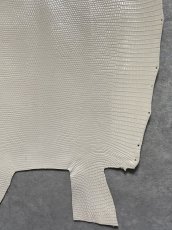 画像7: リザード　トカゲ革　オフホワイト　28cm　エキゾチックレザー (7)