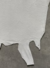 画像5: リザード　トカゲ革　ホワイト　29cm　エキゾチックレザー (5)