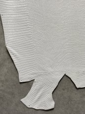 画像4: リザード　トカゲ革　ホワイト　29cm　エキゾチックレザー (4)