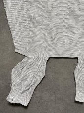 画像4: リザード　トカゲ革　ホワイト　29cm　エキゾチックレザー (4)