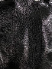 画像2: リザード　トカゲ革　ブラック　29cm　エキゾチックレザー (2)