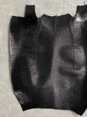 画像3: リザード　トカゲ革　ブラック　29cm　エキゾチックレザー (3)