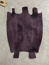 画像6: リザード　トカゲ革　ブラック　29cm　エキゾチックレザー (6)