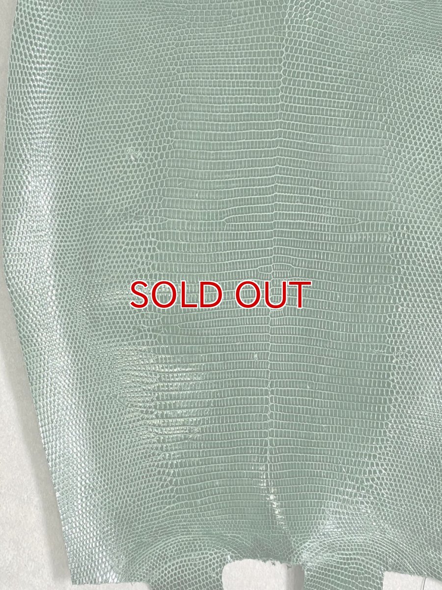 画像4: sale価格　リザード　トカゲ革　グリーン　34cm　エキゾチックレザー (4)