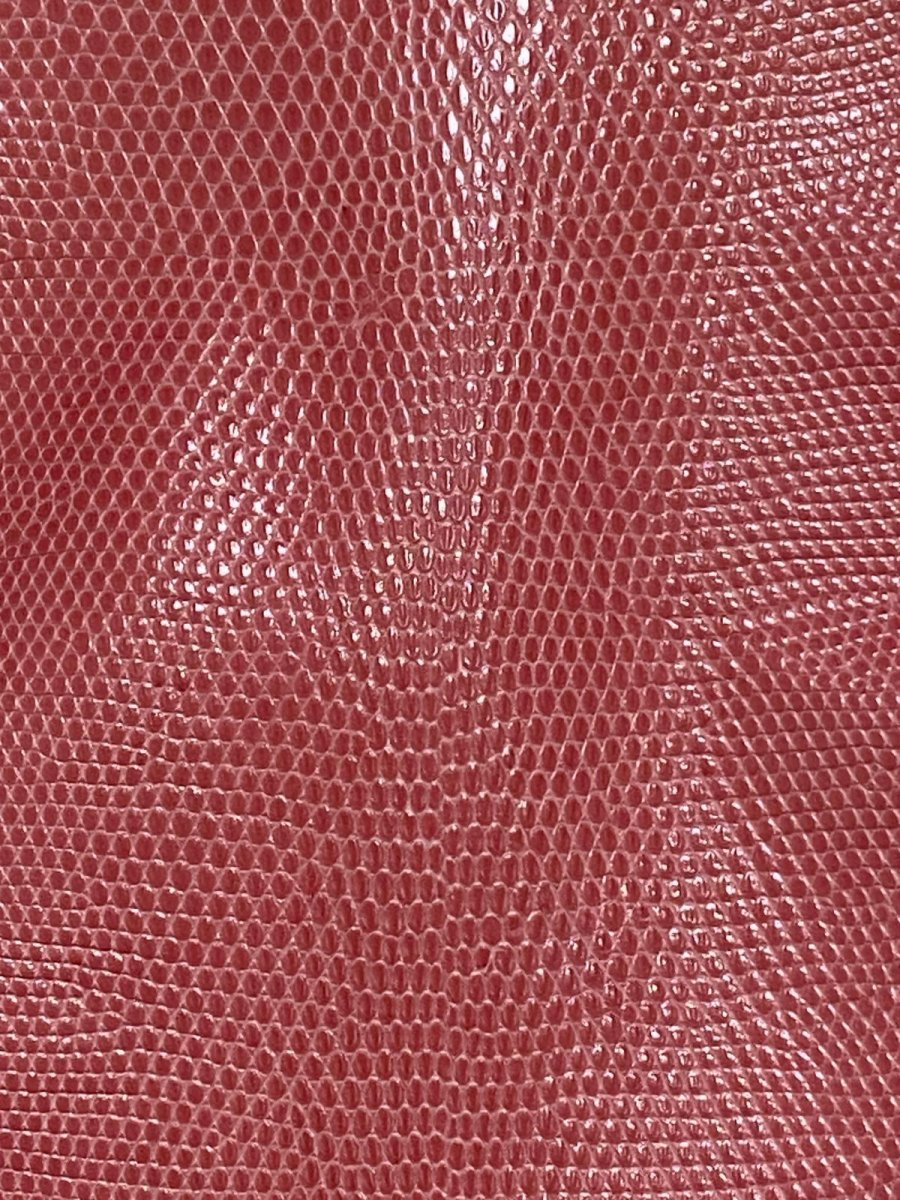 画像8: リザード ピンク  24cm トカゲ革 爬虫類 エキゾチックレザー (8)