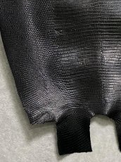画像6: リザード　トカゲ革　ブラック　31cm　エキゾチックレザー (6)