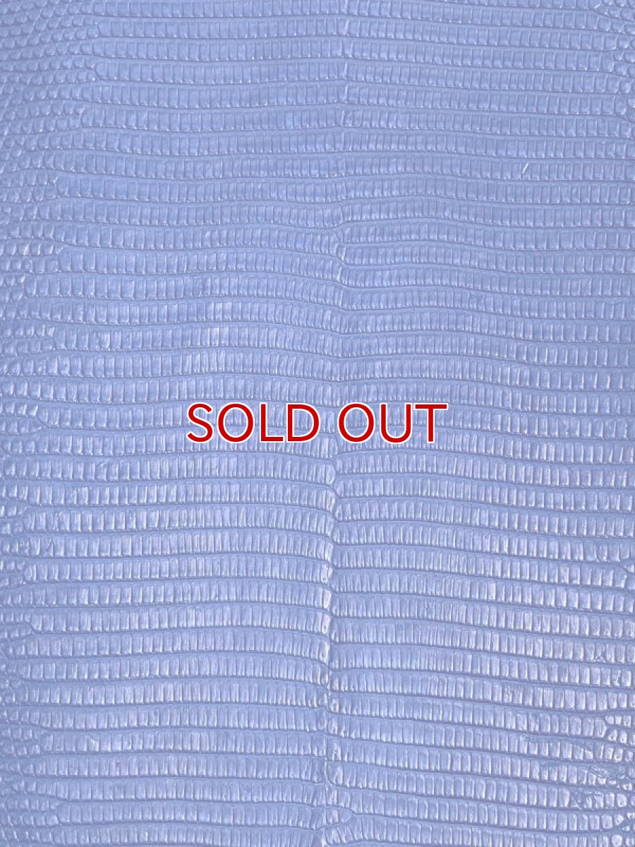 画像4: リザード　マットブルー  29cm　トカゲ革　エキゾチックレザー (4)