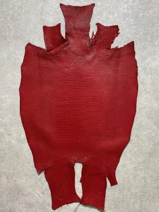 Lizard vet ハンドバッグ 赤 トカゲ革 エキゾチックレザー タグ付き Lizard vet ハンドバッグ 赤 トカゲ革 エキゾチックレザー タグ