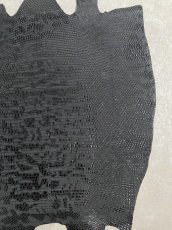 画像6: リザード　部分ヌバック　ブラック (6)