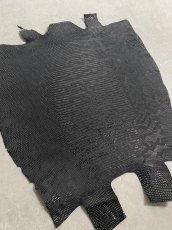 画像2: リザード　部分ヌバック　ブラック (2)